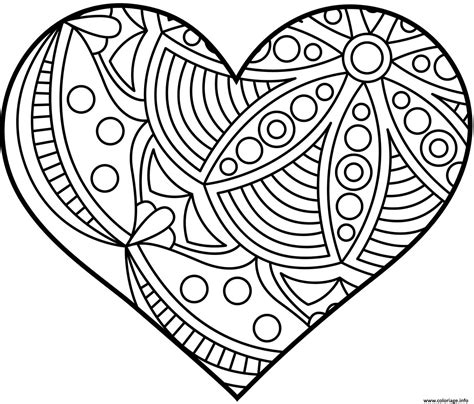 Coloriage Mandala Coeur Fevrier 2023 JeColorie