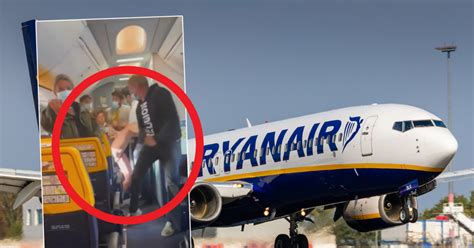 Wielka awantura w samolocie Ryanair Kobieta pluła i kopała Podróże