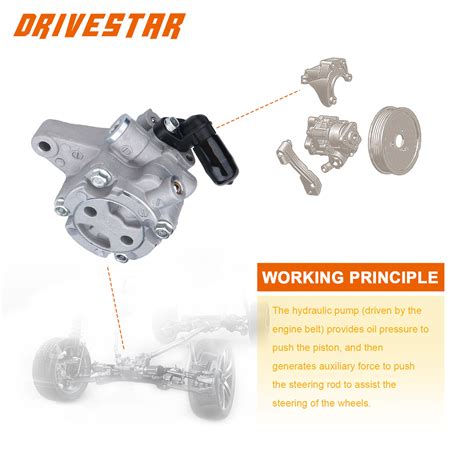 Drivestar 21 5348 Power Steering Pump For 2003 2005 Honda Element CR V