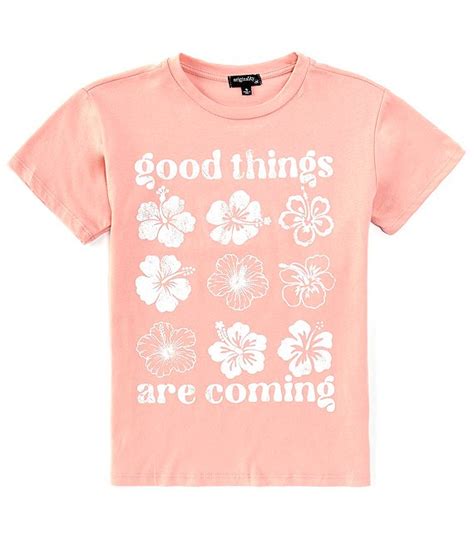 Originality Big Girls 7 16 Short Sleeve Good Things Are Coming Graphic