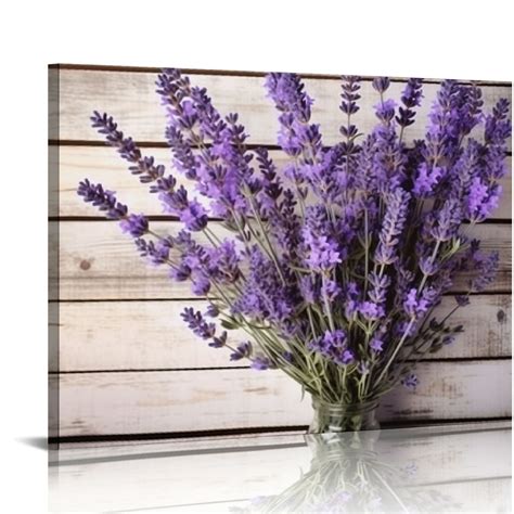 EastSmooth Modern Artwork Purple Lavender Wall Decor Canvas Wall Art