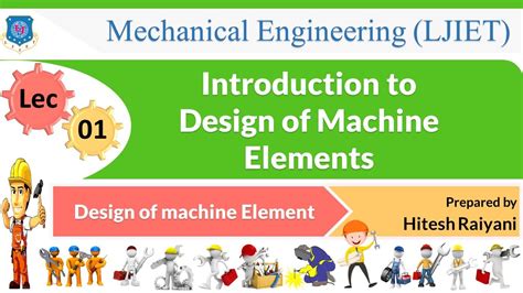 L Introduction To Design Of Machine Elements Design Of Machine