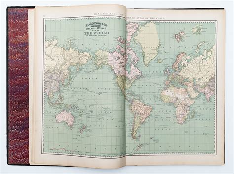 Rand Mcnally Co S Indexed Atlas Of The World Complete In Two