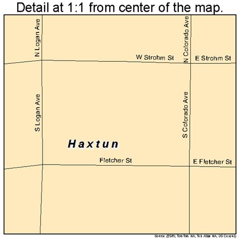 haxtun colorado street map