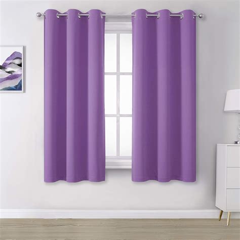 Amazon Dualife Solid Thermal Insulated Blackout Curtains Light