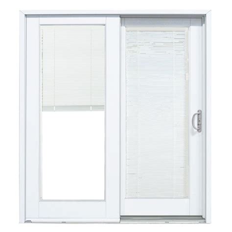 Mp Doors 72 In X 80 In Smooth White Right Hand Composite Sliding Patio Door With Low E Built