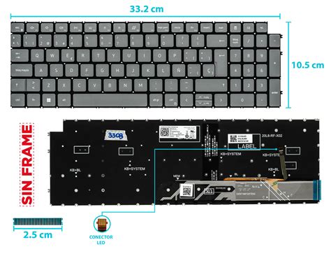 TECLADO DELL LATITUDE 3520 INSPIRON 3520 3525 CON BACKLIGTH BOTTON