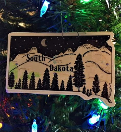 South Dakota Ornament South Dakota Christmas Ornament