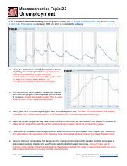 Macro Topic Unemployment Answers Pdf Macroeconomics Topic