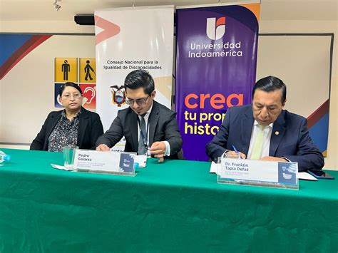 Universidad Indoamérica on Twitter Firma de Convenio Indoamérica