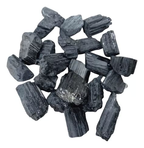 Pedra Turmalina Negra Natural Bruta Semipreciosa Pacote 150g