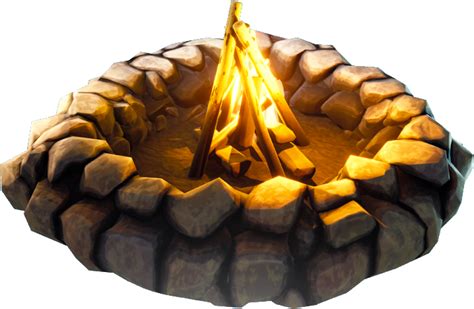 Campfire Setup With Stone Circle And Bonfire Free Clipart Png All