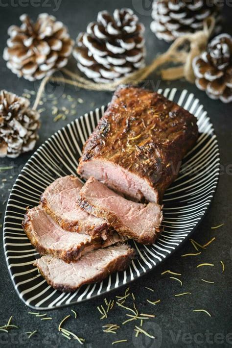 Roasted beef meat 23308784 Stock Photo at Vecteezy