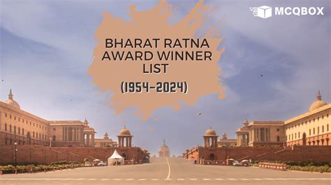 Bharat Ratna Award Winner List 19542024 Mcqbox