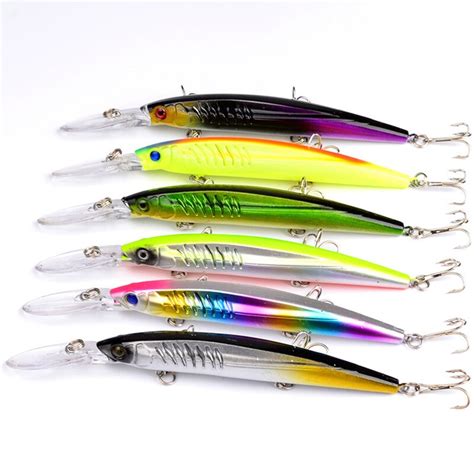 Se Uelo De Pesca Se Uelo Cebo Duro Aparejos De Pesca Minnow Wobblers