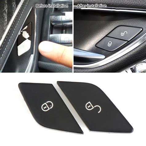 Car Central Door Lock Switch Repair Button Cap Cover For Mercedes Benz