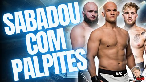 SABADOU UFC Júnior Cigano e Jake Paul Sexta feira HISTÓRICA