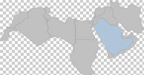 Middle East Northern Africa Blank Map