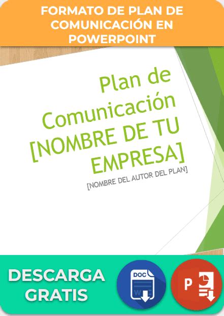 Plan De Comunicaci N Ejemplos Y Formatos Descarga Gratis