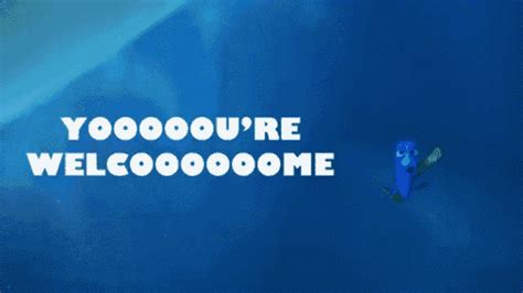 You're Welcome GIF - FindingDory Dory YoureWelcome GIFs | Welcome gif ...