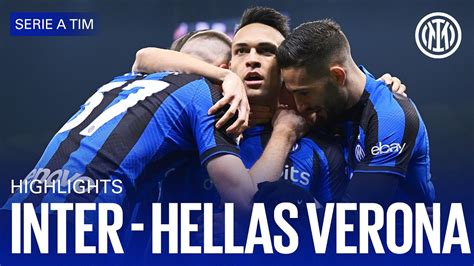 Inter 1 0 Hellas Verona Highlights Serie A 2223 ⚫🔵🇬🇧 Youtube