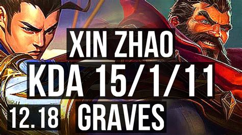 XIN ZHAO Vs GRAVES JNG 15 1 11 Legendary 300 Games EUW Master