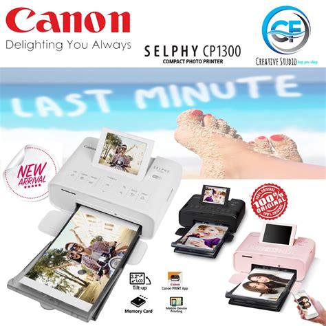 Foc Rm50 Touch And Go Canon Selphy Cp1300 Wireless Compact Photo Printer With Airprint And