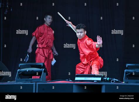 Trafalgar Square London Uk February Chinese Kung Fu