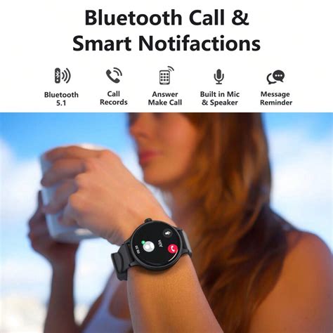 Morepro Smart Watch Answer Make Call Fitness Tracker With Blood