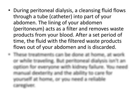 Solution Peritoneal Dialysis Studypool