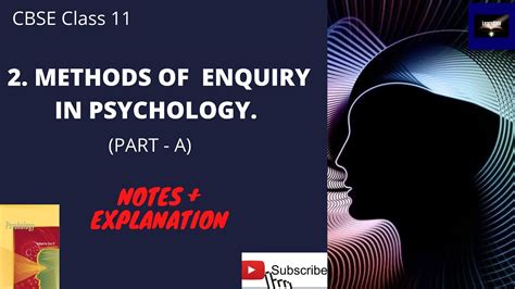 Cbse Class Psychology Chapter Part A Notes