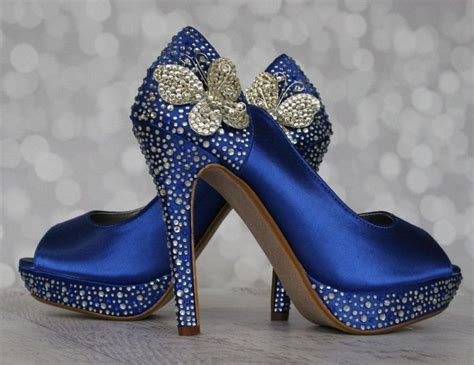 Gorgeous 25 Royal Blue Wedding Shoes For Amazing Bride Peep Toe Wedding Shoes Blue Wedding