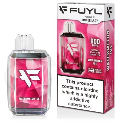 Watermelon Ice Fuyl By Dinner Lady Disposable Vape 600 Puffs