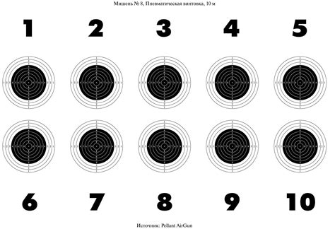Мишень 8 распечатать на а4 | Shtampik.com