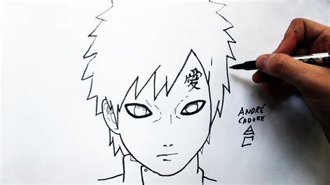 Como Desenhar O Gaara Naruto Shippuden How To Draw Gaara Naruto