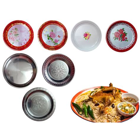 Round Tray Talam Dulang Klasik Dulang Bulat Nasi Arab Atau Dulang