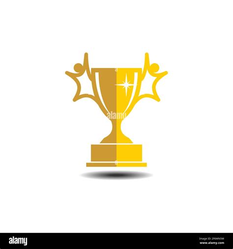 vector trophy icon, trophy illustration template logo web app Stock ...