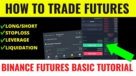 How To Trade Futures Binance Basic Beginners Tutorial Youtube