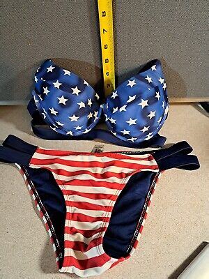 USA Flag Bikini Woman S Size Small By TiniBikini Nylon Spandex 2255L139 EBay