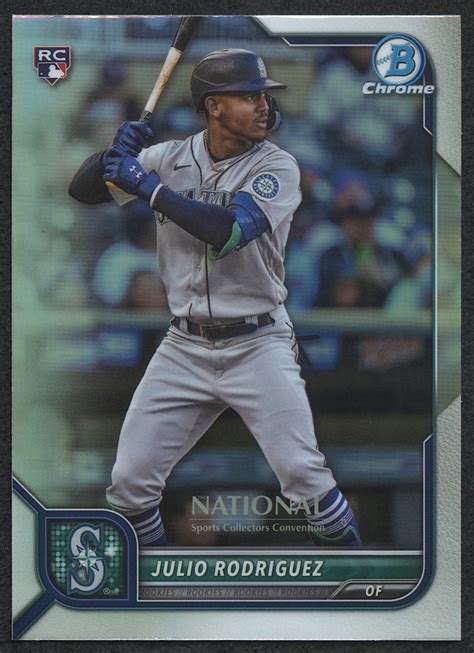 Julio Rodriguez 2022 Bowman Chrome The National Nscc Nscc Jr Rc