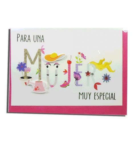 Mujer Tarjeta De Para Una Persona Muy Especial Postales De E55