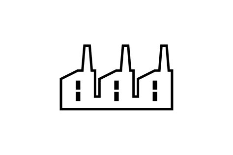 Factory Manufacturing Building Icon Graphic By Hoeda80 · Creative Fabrica