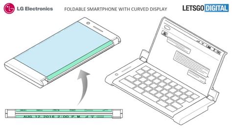 Lgs Patent For Foldable Smartphone Shows Dual Display Battery And