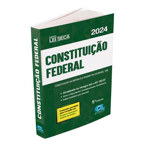 Constituição Federal Atualizada até EC 132 Lei Seca 2024 Shopee