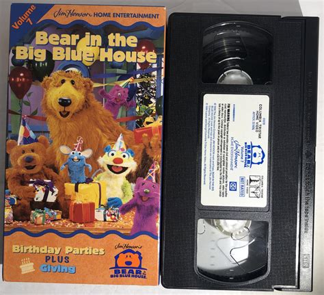 Bear In The Big Blue House Volume 7 VHS 1999 Slip Sleeve Case