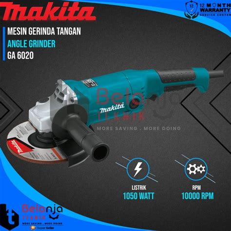 Jual Makita Mesin Gurinda Tangan GA 6020 6 Inch 1050 Watt GA6020 Di