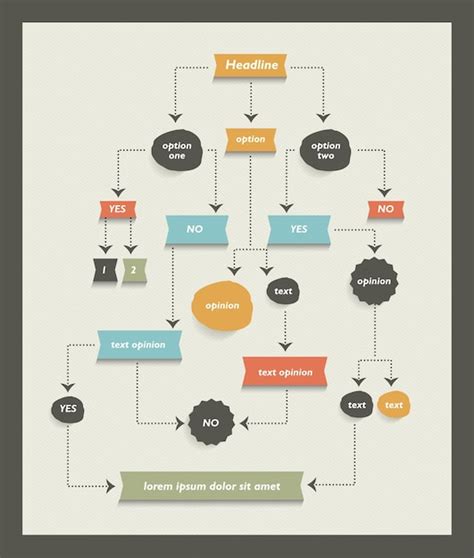 Passos Diagrama Esquema Fluxograma Elemento Infogr Fico Imagem Vetorial