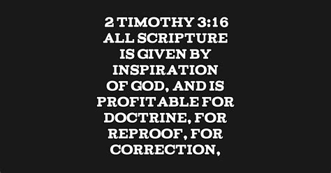 2 Timothy 316 King James Version Kjv Bible Verse Typography 2