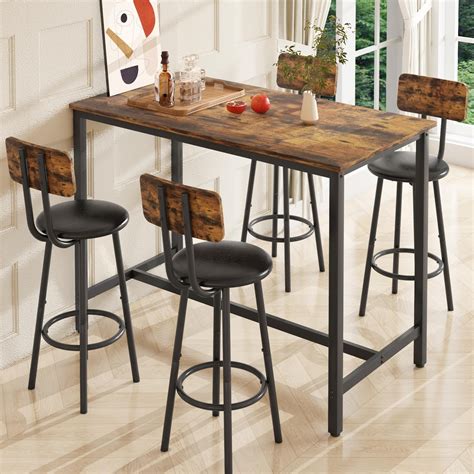 Paproos Piece Counter Height Dining Set Upholstered Chairs Ideal