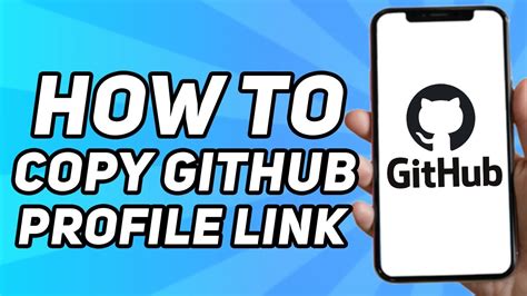 How To Copy Github Profile Link Youtube